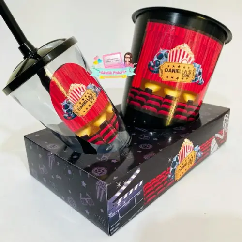 Kit Cineminha na Caixa Tema Cinema
