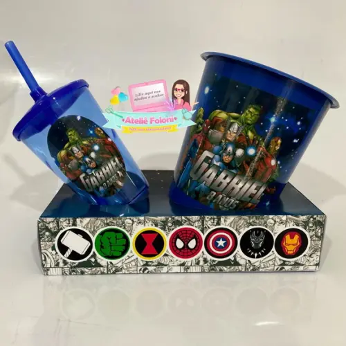 Kit Cineminha na Caixa Vingadores