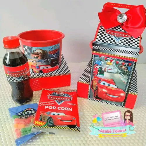 Kit cineminha no baldinho personalizado