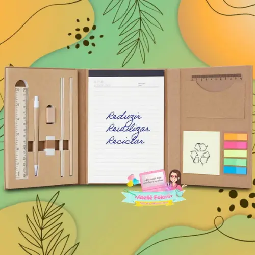 Kit Ecológico de Anotações Personalizado