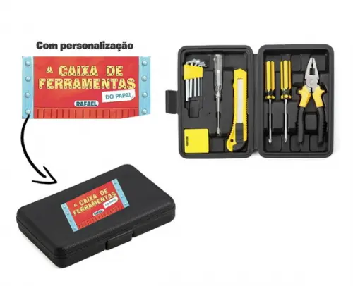 Kit Ferramenta 11 Peças Dia dos Pais Personalizado