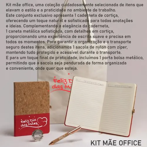Kit Mãe Office Personalizado Dia das Mães