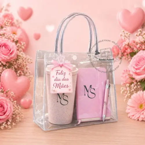 Kit Office Dia das Mães Personalizado 3 Itens