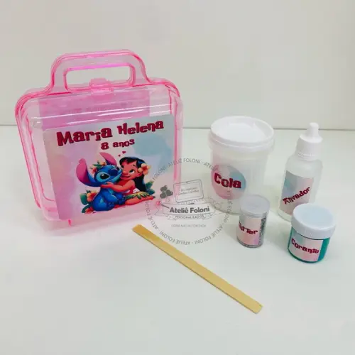 Kit Slime na Maletinha Lilo e Stitch