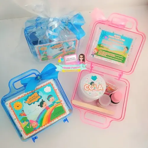 Kit Slime Personalizado na Maletinha