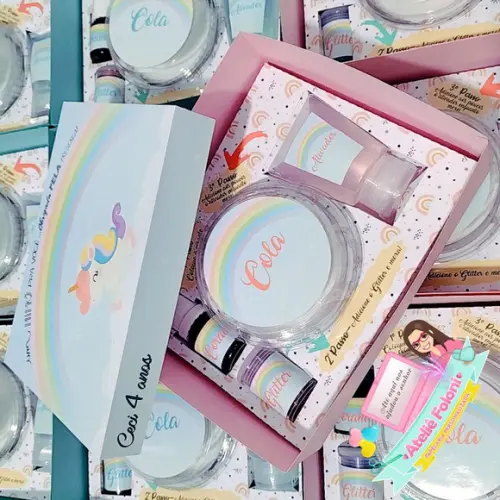 Kit Slime Personalizado Unicórnio