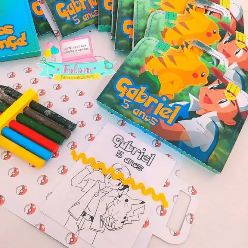 Maletinha de Colorir Pokémon