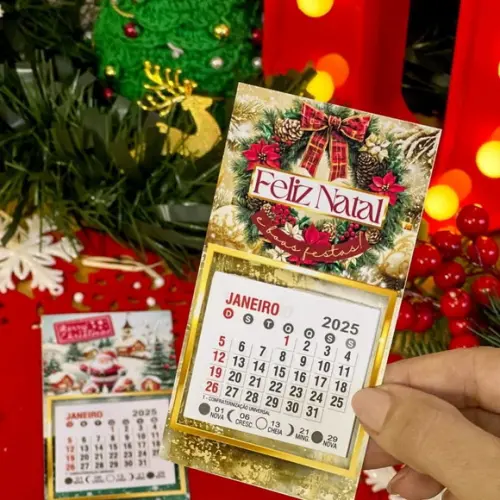 Mini Calendário com Imã Personalizado