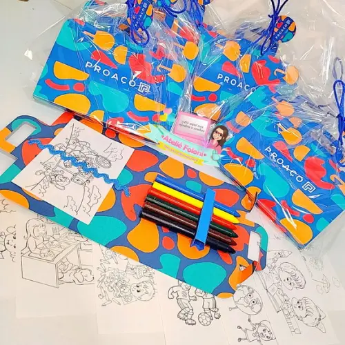 Mini Maletinha de Colorir Corporativo