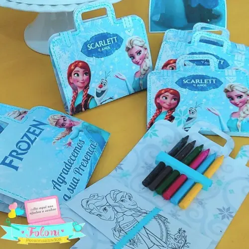 Mini Maletinha de Colorir Frozen
