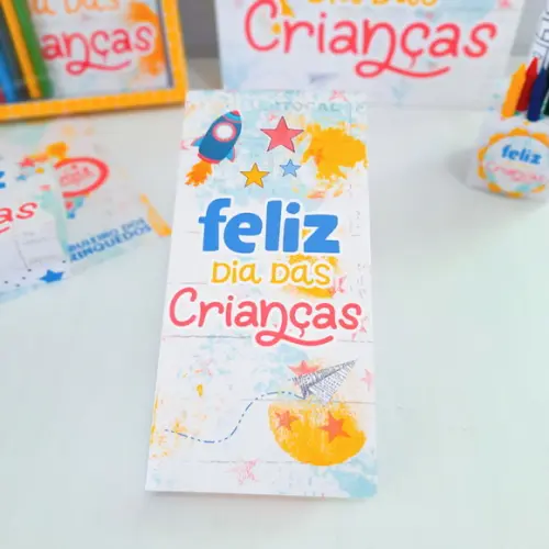 Porta Cartão e Chocolate Dia das Crianças