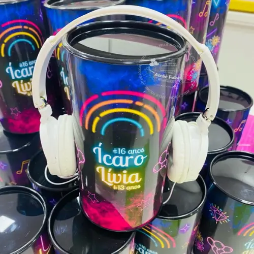 Tubolata com Headphone Bluetooth Personalizado