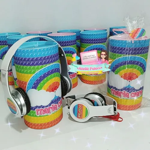 Tubolata com Headphone Personalizado Qualquer Tema