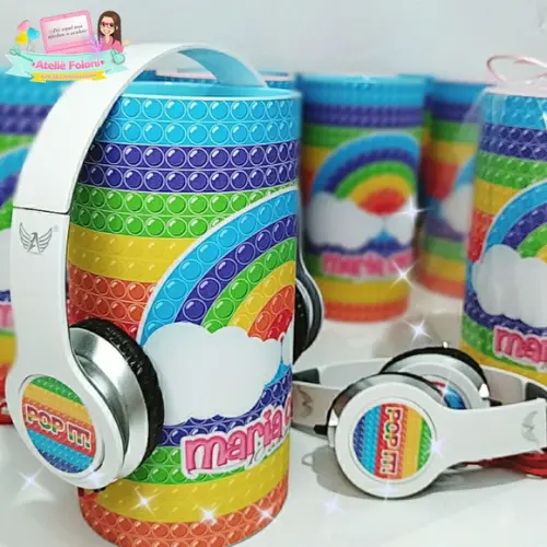 Tubolata com Headphone Personalizado Qualquer Tema