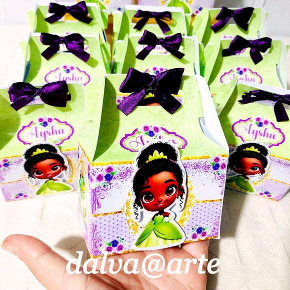 Caixinha Lancheirinha Princesa Tiana