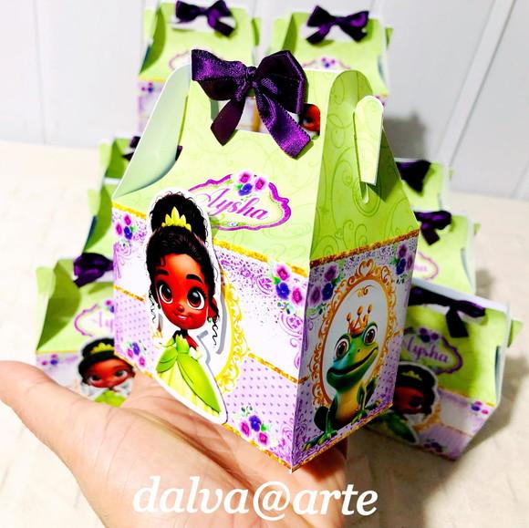Caixinha Lancheirinha Princesa Tiana