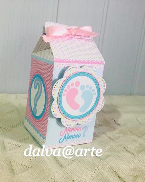 Caixinha Milk Chá Revelação (pezinho)
