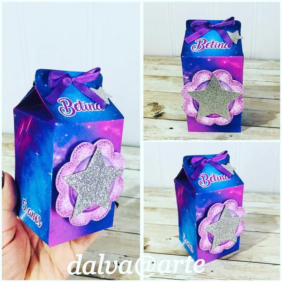 Caixinha Milk Estrela e Lua (galáxia)