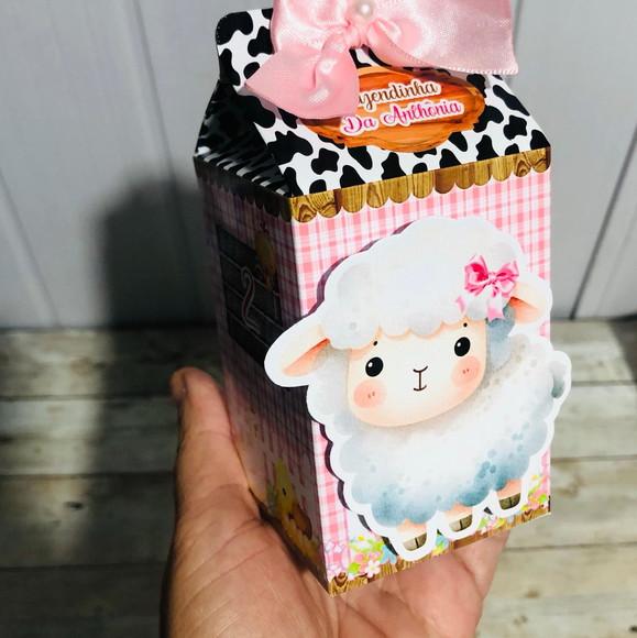 Caixinha Milk Fazendinha Rosa