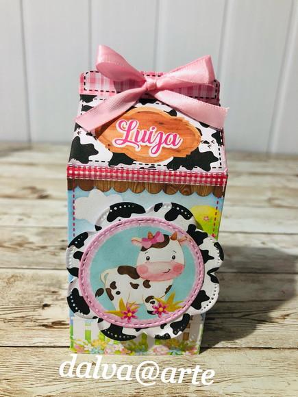 Caixinha Milk Fazendinha Rosa