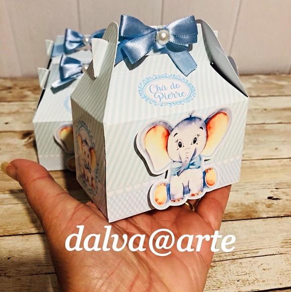 Caixinha Mini Lancheirinha Efefantinho