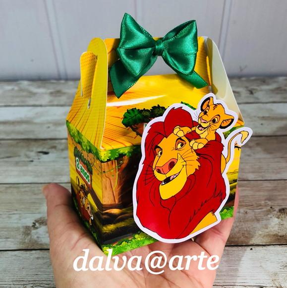 Caixinha Mini Lancheirinha Rei Leão