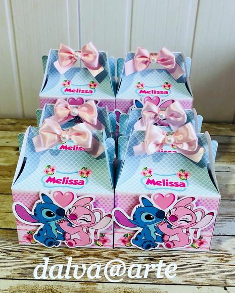 Caixinha Mini Lancheirinha Stitch