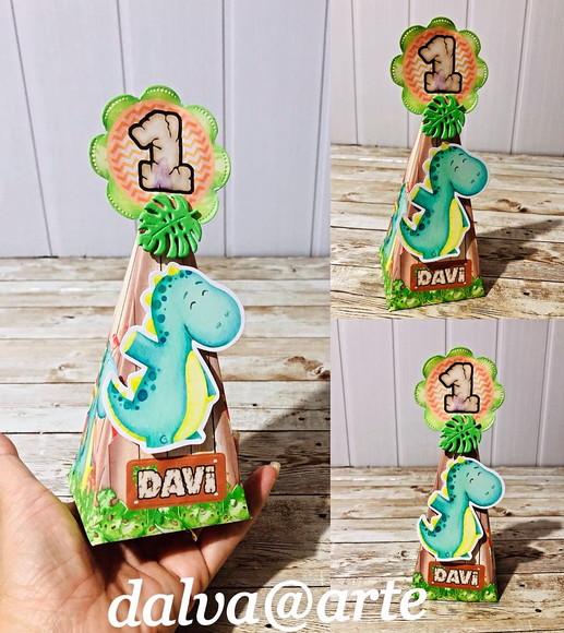 Caixinha Pirâmide Dinossauros