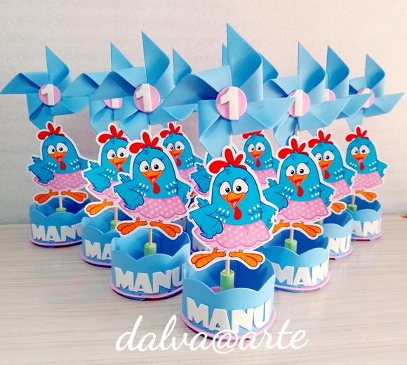 Centro de Mesa Galinha Pintadinha