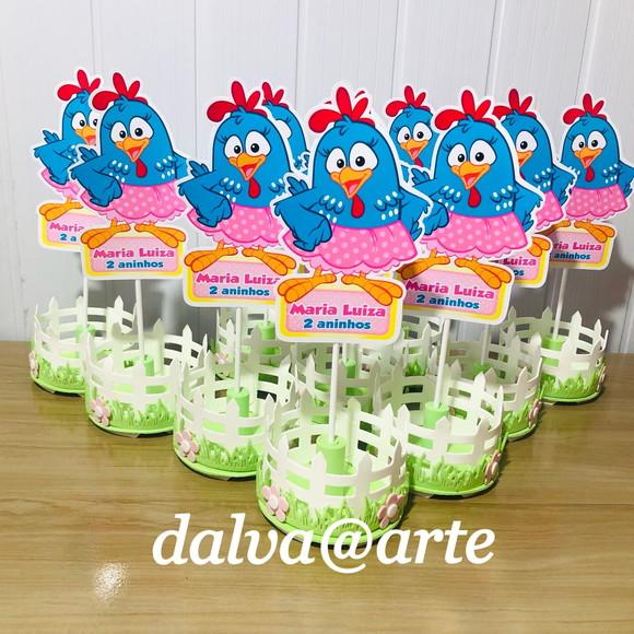 Centro de Mesa Galinha Pintadinha