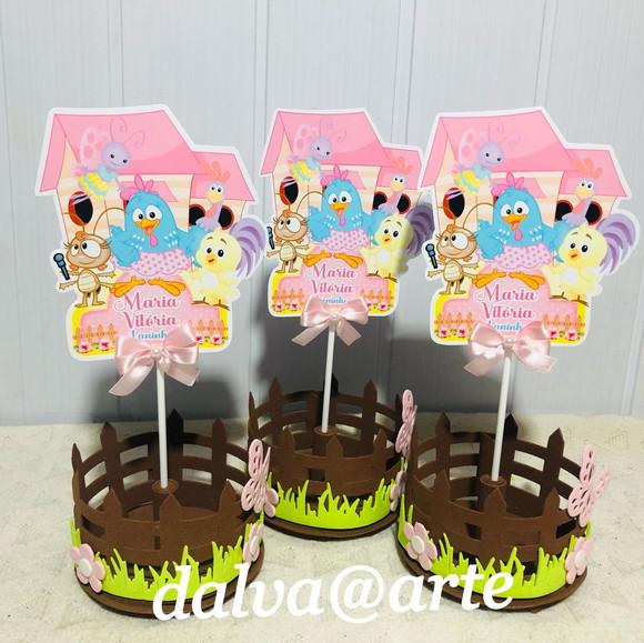 Centro de Mesa Galinha Pintadinha Candy