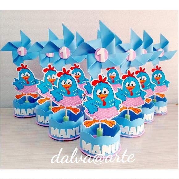 Centro de Mesa Galinha Pintadinha