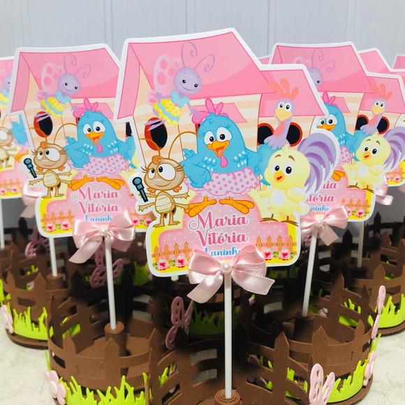 Centro de Mesa Galinha Pintadinha Candy
