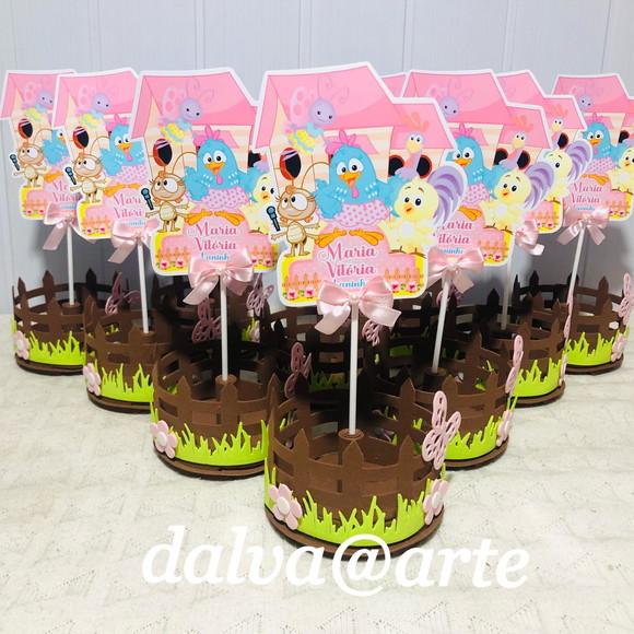 Centro de Mesa Galinha Pintadinha Candy