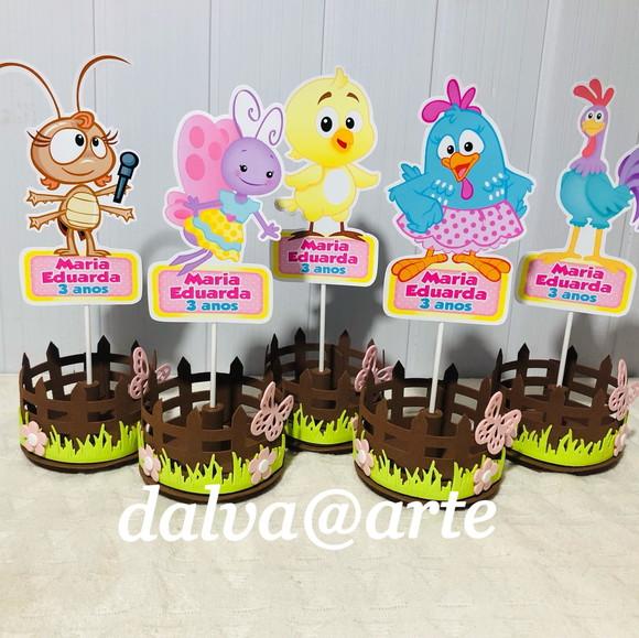 Centro de Mesa Galinha Pintadinha Candy