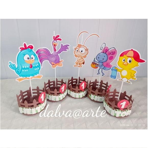 Centro de Mesa Galinha Pintadinha e Sua Turma