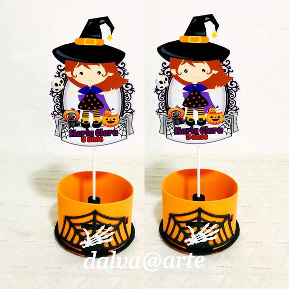 Centro de Mesa Halloween Bruxinha