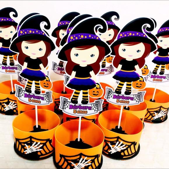 Centro de Mesa Halloween Bruxinha