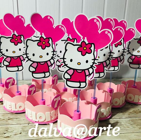 Centro de Mesa Hello Kitty