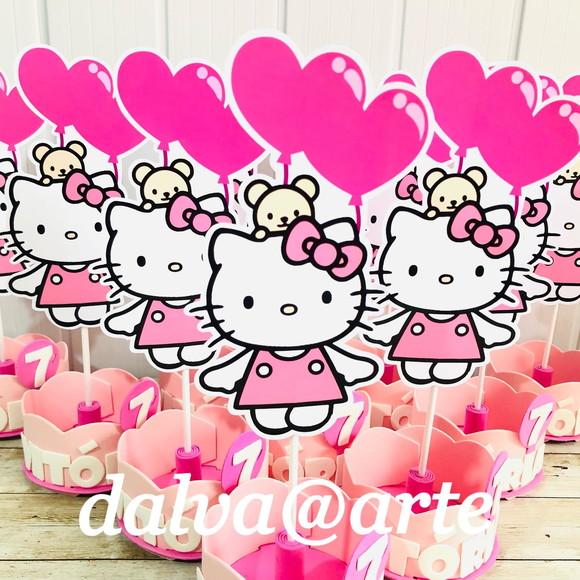 Centro de Mesa Hello Kitty