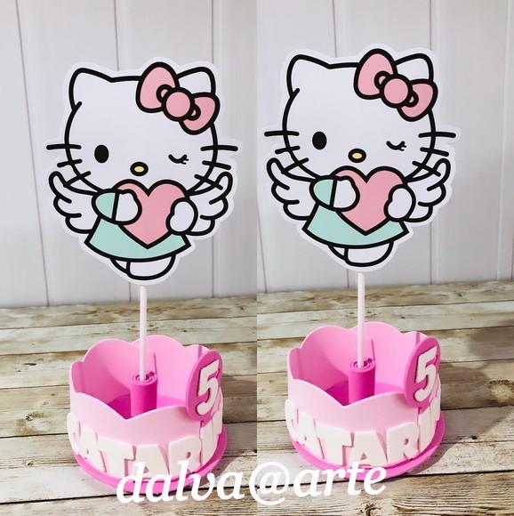 Centro de Mesa Hello Kitty