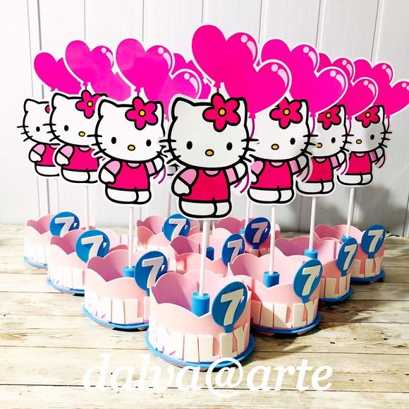 Centro de Mesa Hello Kitty