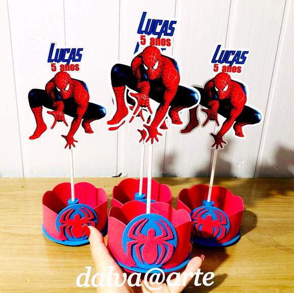 Centro de Mesa Homem Aranha