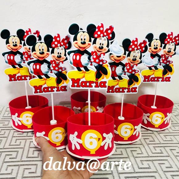 Centro de Mesa Mickey e Minnie