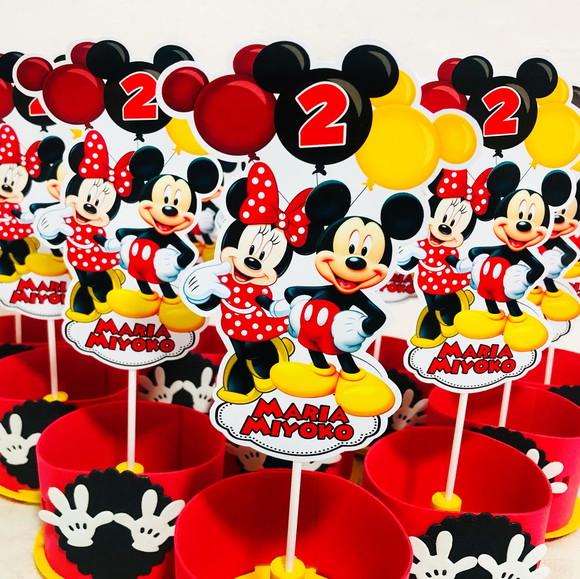 Centro de Mesa Mickey e Minnie