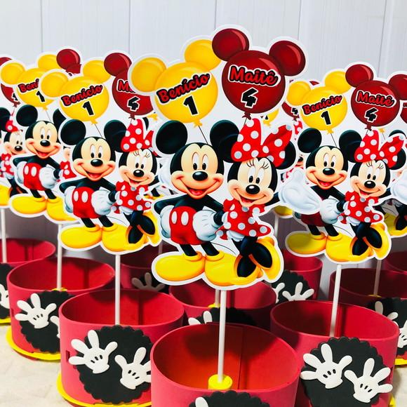 Centro de Mesa Mickey e Minnie