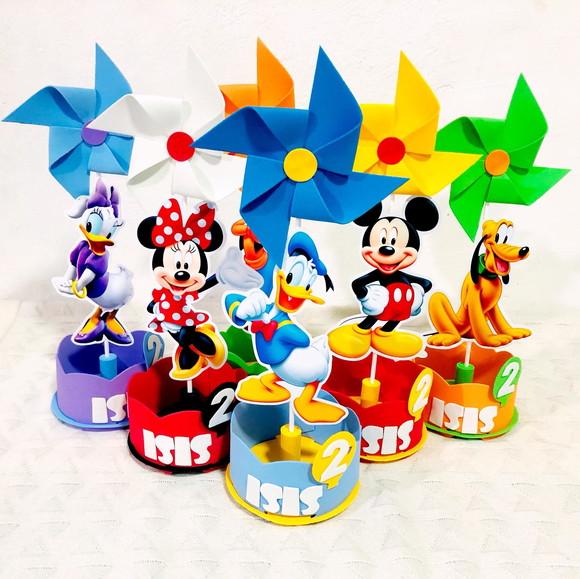 Centro de Mesa Mickey e Sua Turma