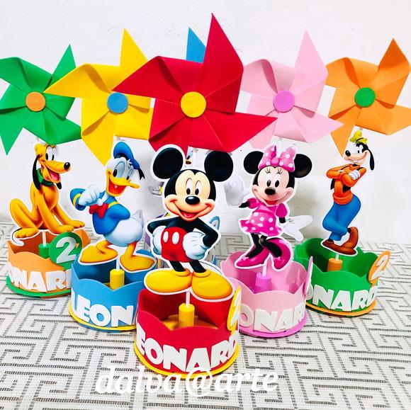 Centro de Mesa Mickey e Sua Turma