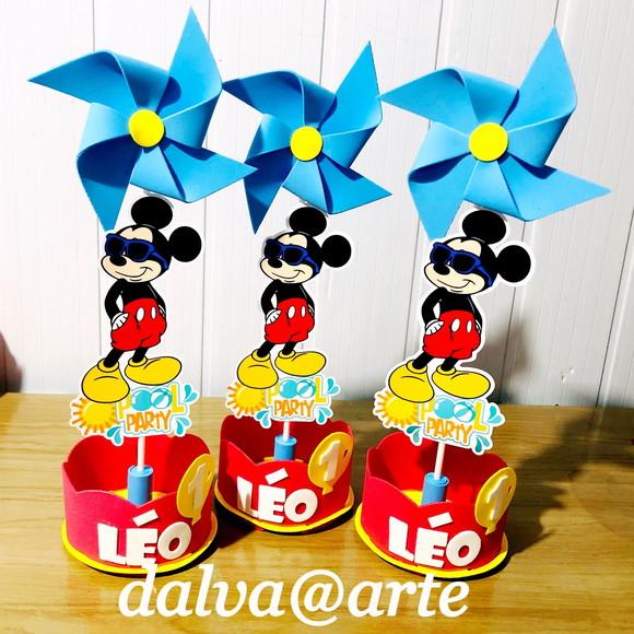 Centro de Mesa Mickey Pool Party