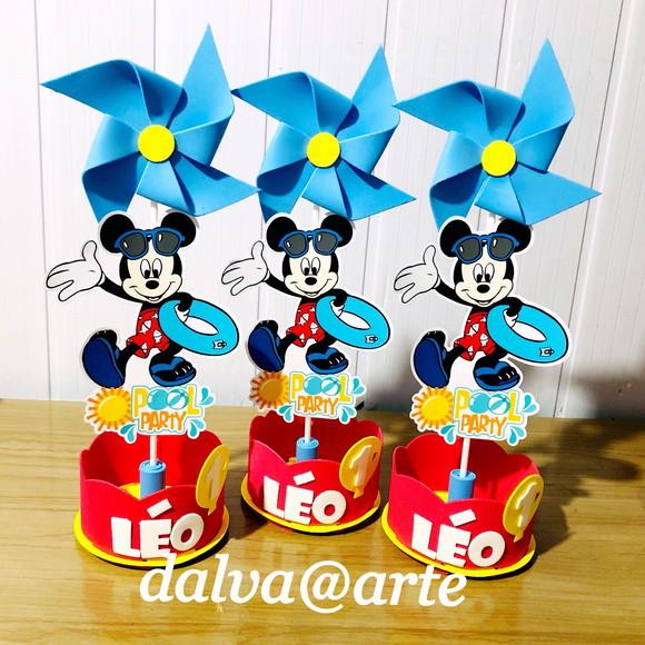 Centro de Mesa Mickey Pool Party